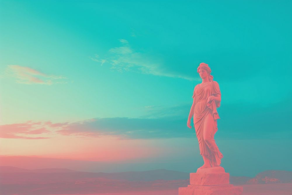  Roman Statue background statue sculpture art. AI generated Image by rawpixel.