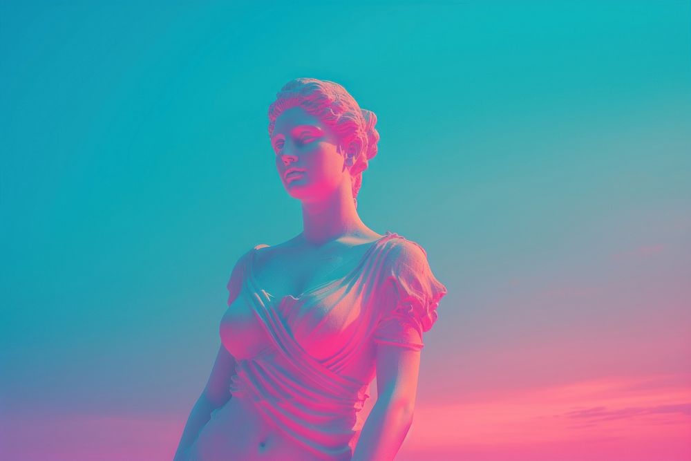  Roman Statue background portrait photography sunlight. AI generated Image by rawpixel.