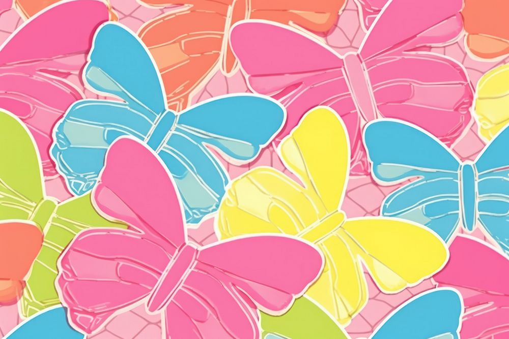 Hand drawn butterfly background backgrounds pattern petal.