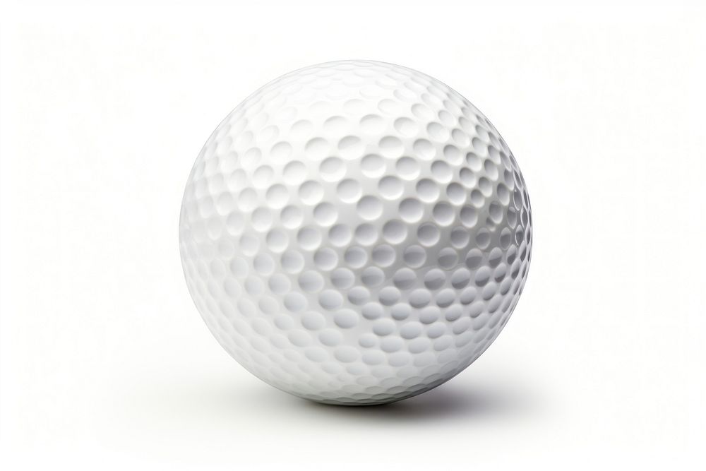 Golf ball sports white white background.