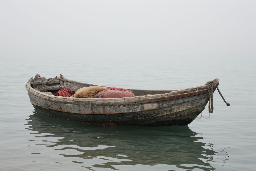 Sea watercraft vehicle rowboat. AI generated Image by rawpixel.