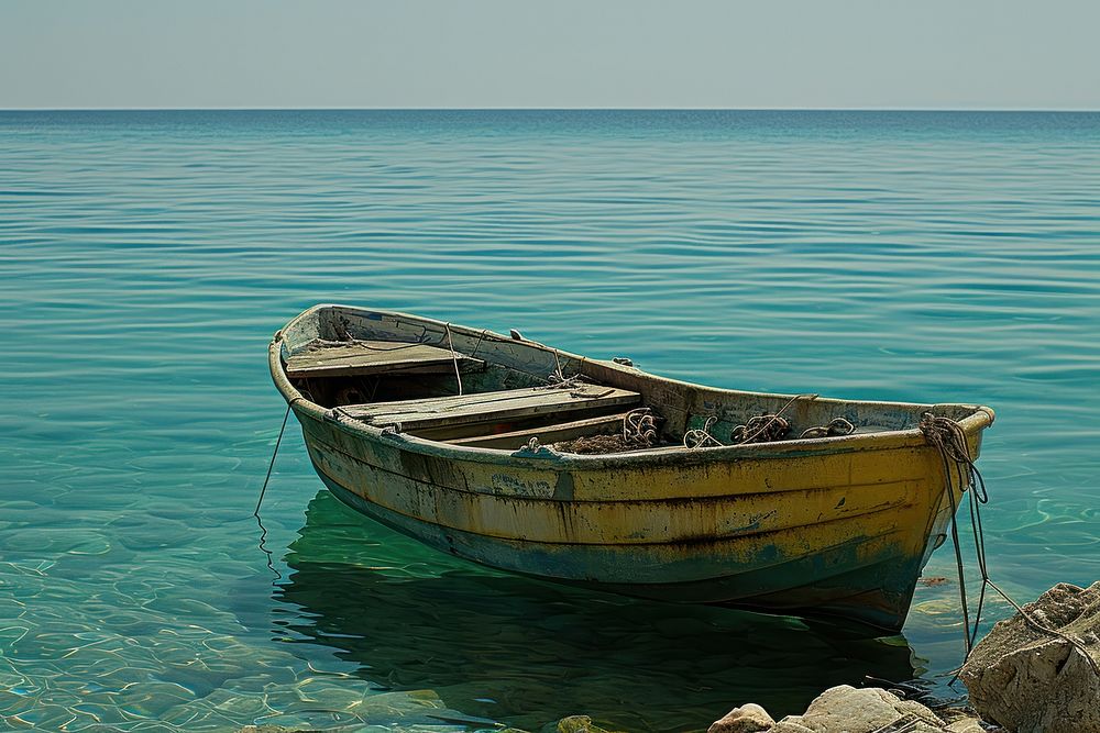 Sea watercraft outdoors vehicle. AI generated Image by rawpixel.