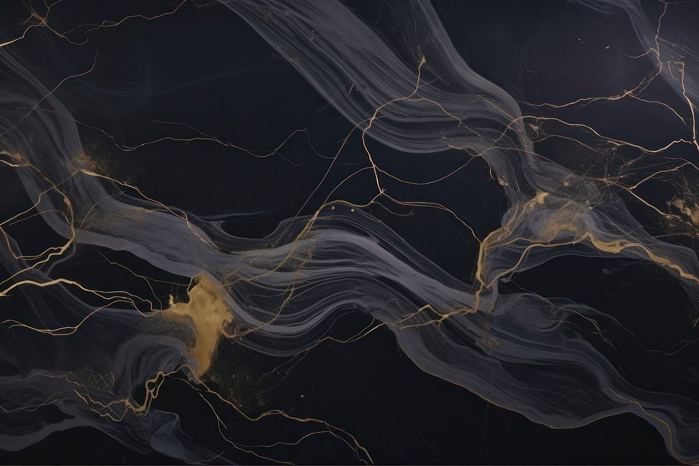  Black marble backgrounds smoke invertebrate. AI generated Image by rawpixel.