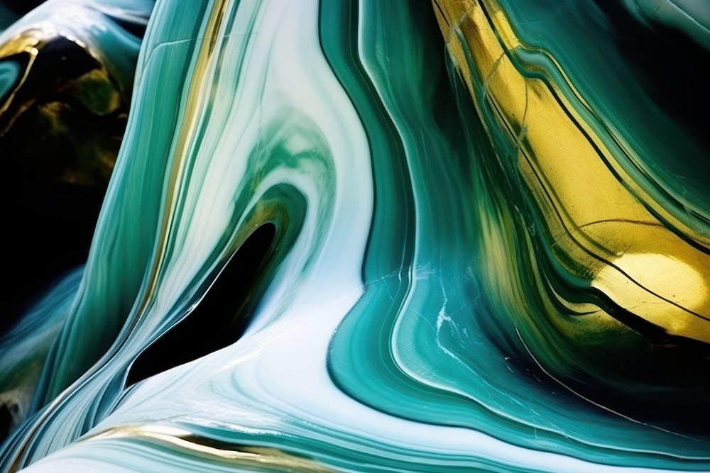  Emerald mint marble gold outdoors. AI generated Image by rawpixel.