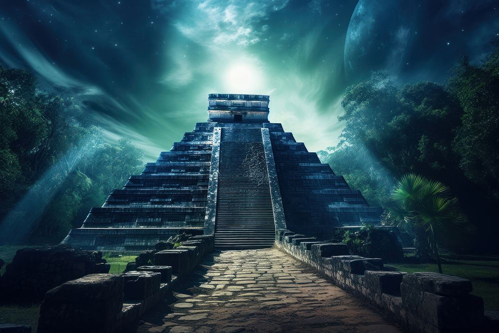 Scenery architecture chichen itza archaeology.