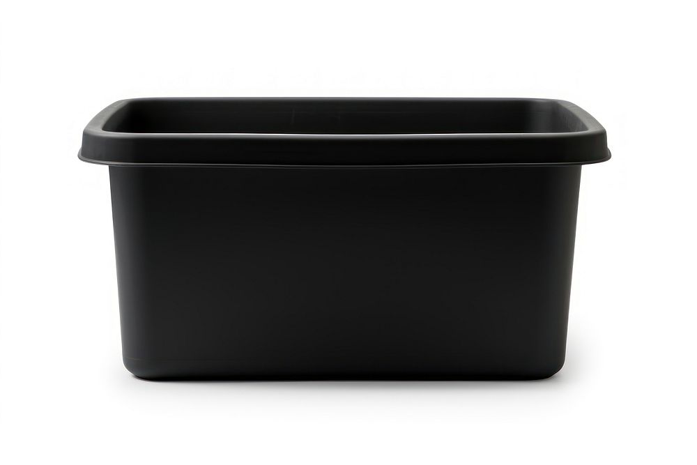 Tote box plastic black white background. AI generated Image by rawpixel.