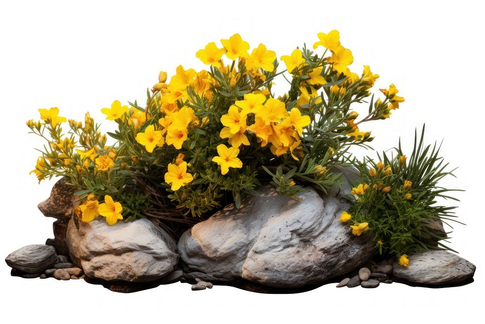 Garden design flower plant yellow. AI generated Image by rawpixel.