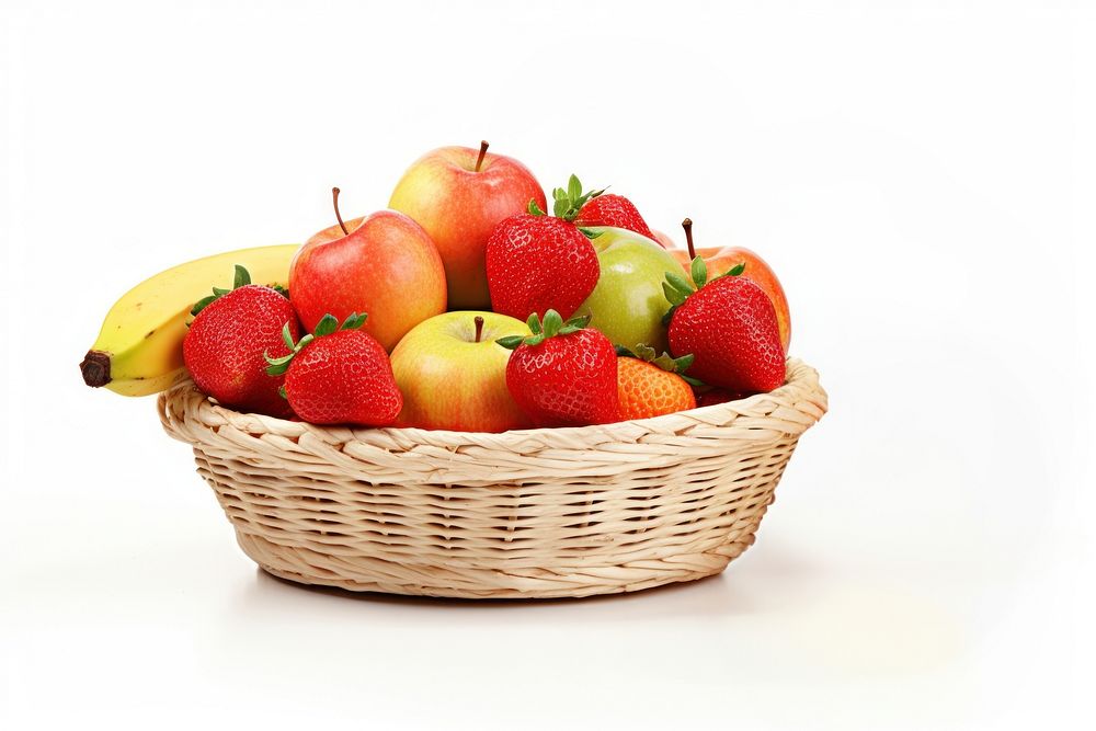 Fruit basket strawberry plant food.