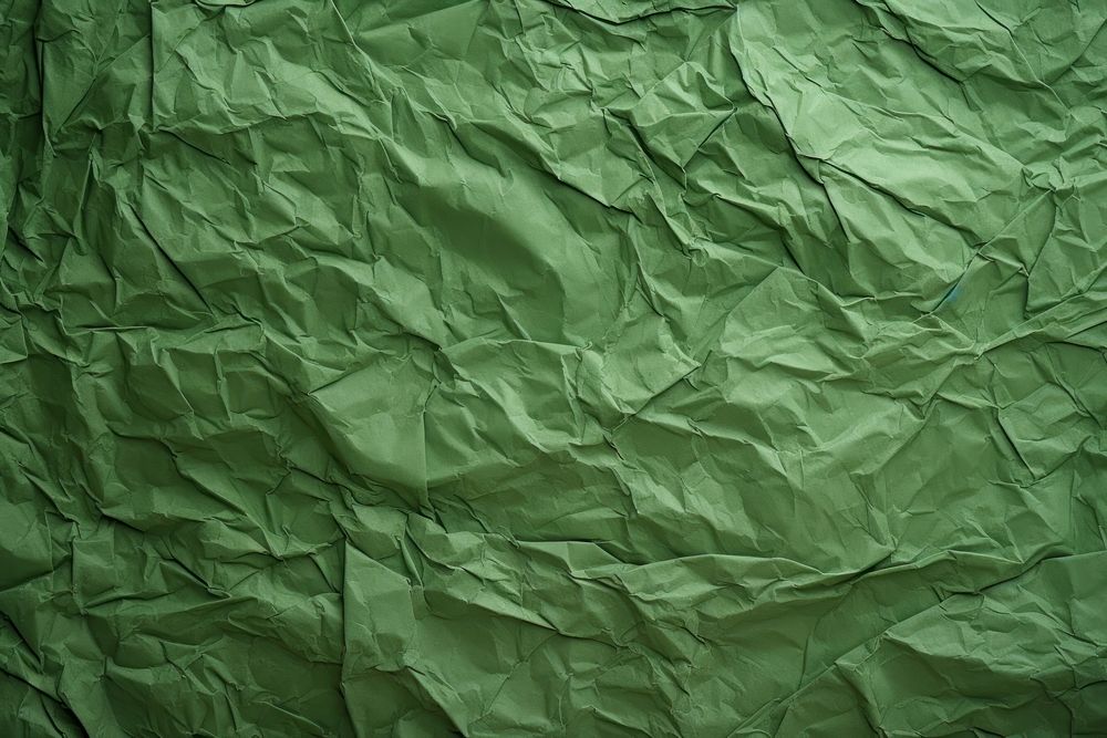 Recycled crumpled green paper backgrounds texture leaf.