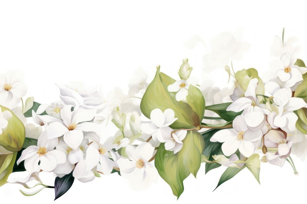 White flowers mix blossom plant petal.