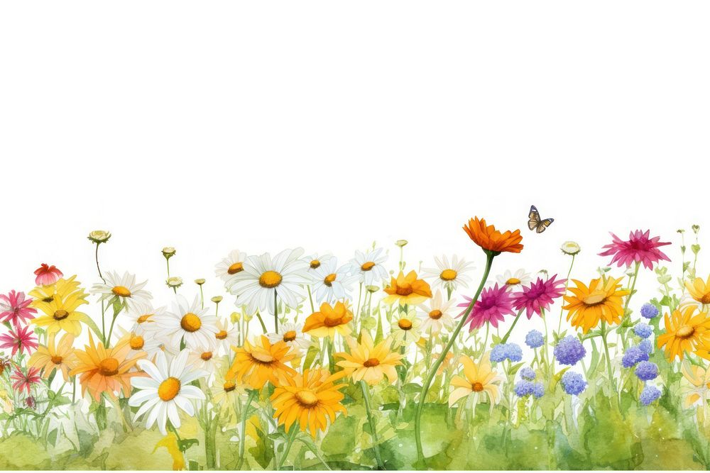 Daisy garden backgrounds outdoors flower.