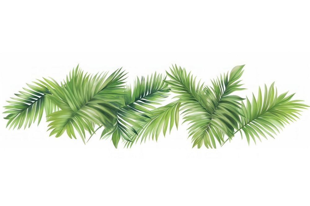 Palm leaves nature plant green.