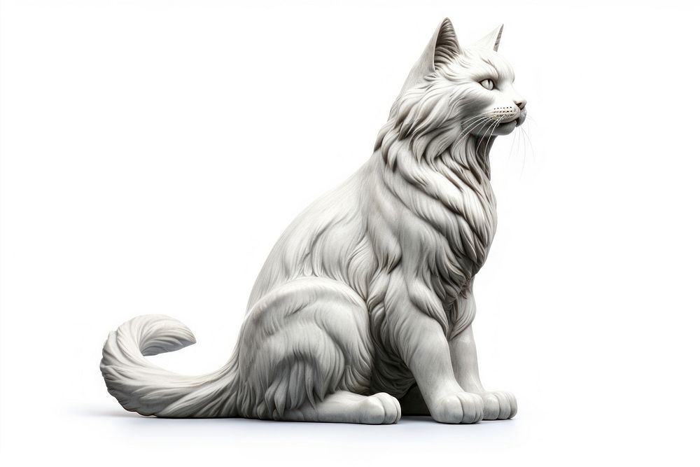 Cat mammal animal statue.