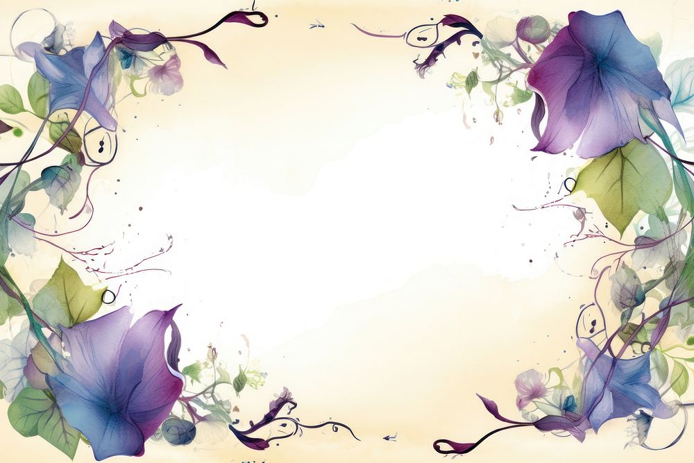 Morning glory backgrounds pattern flower. AI generated Image by rawpixel.