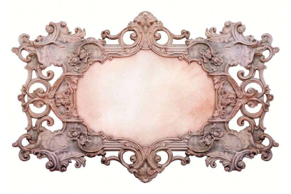 Ornament frame old white background. AI generated Image by rawpixel.