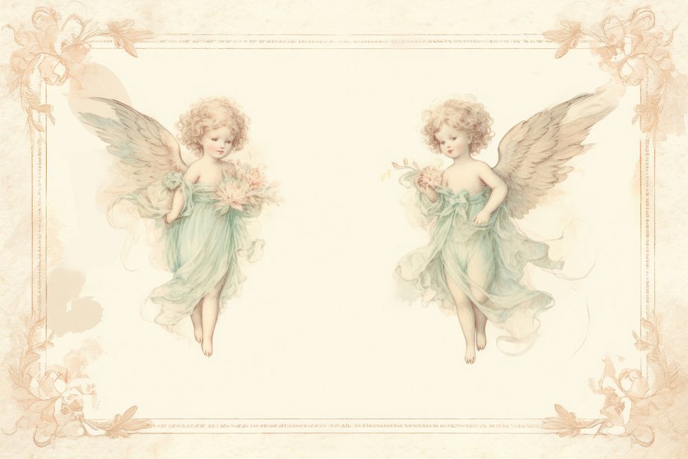 Angels paper representation creativity. AI generated Image by rawpixel.