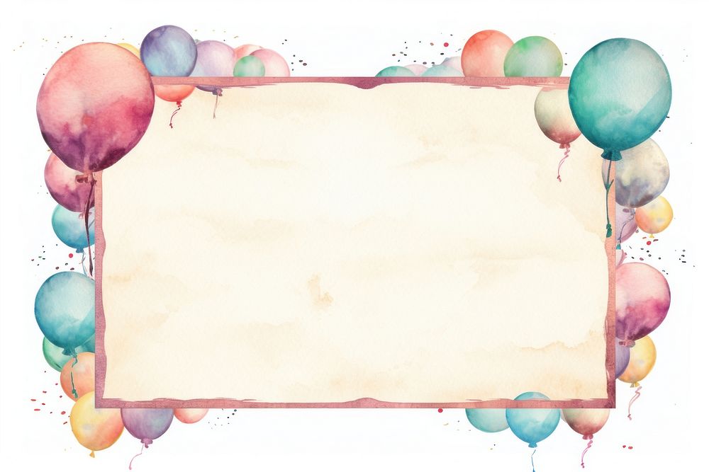 Birthday paper backgrounds balloon. AI generated Image by rawpixel.