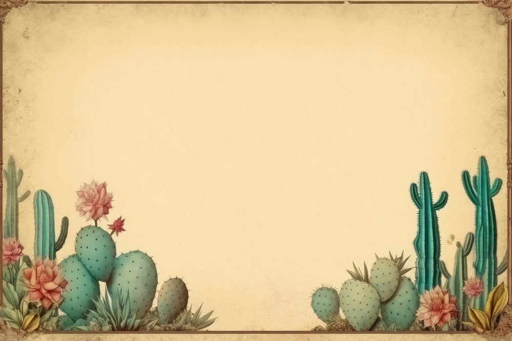 Cactus backgrounds plant frame. 