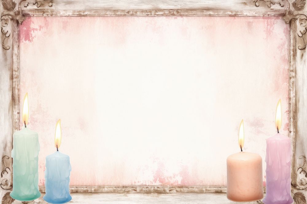 Candles backgrounds frame old. AI generated Image by rawpixel.