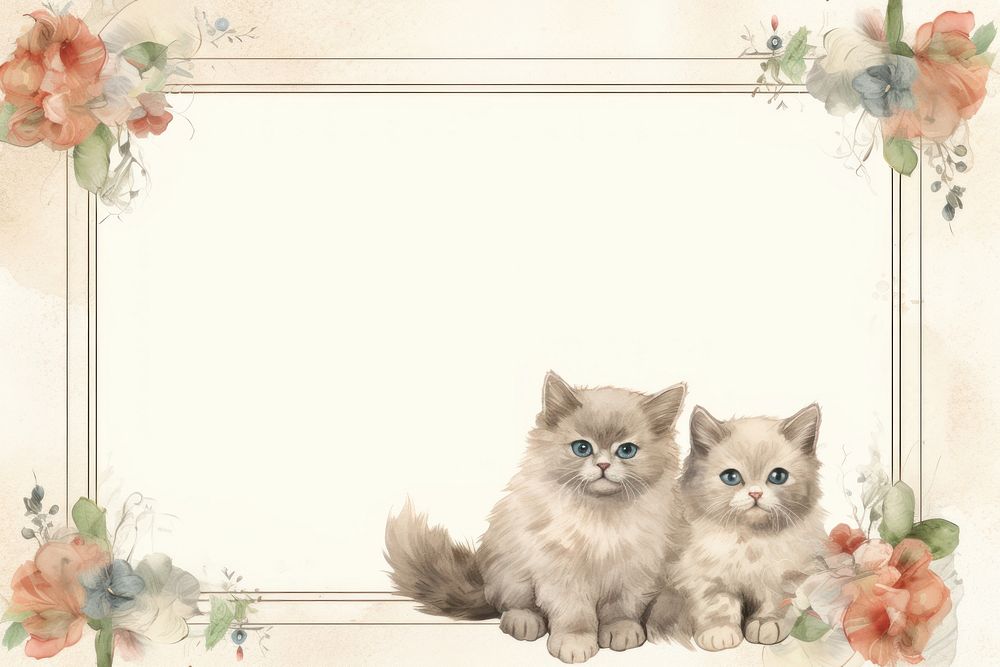 Cats mammal animal kitten. AI generated Image by rawpixel.