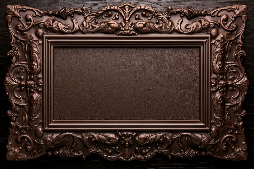 Chocolate frame old architecture. AI generated Image by rawpixel.