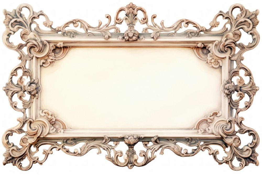 Classical frame old white background. AI generated Image by rawpixel.