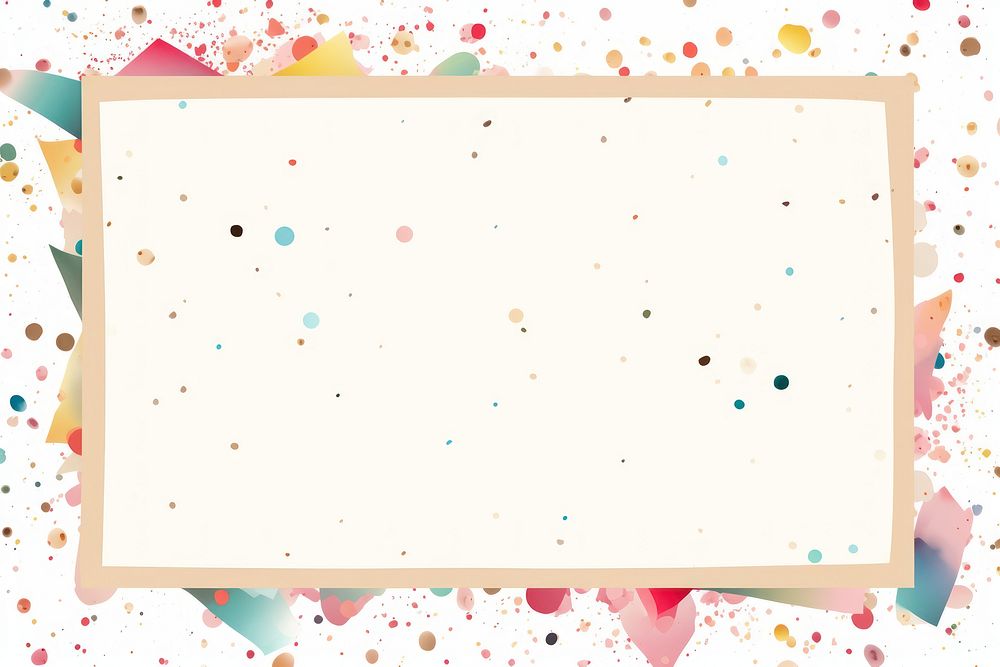 Confetti paper backgrounds frame. AI generated Image by rawpixel.