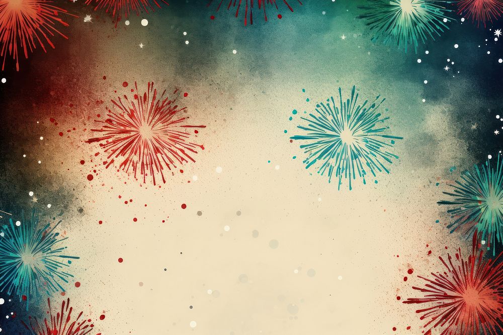 Fireworks backgrounds pattern illuminated. AI generated Image by rawpixel.