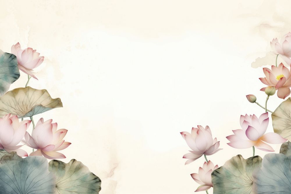 Lotus flowers backgrounds pattern petal. AI generated Image by rawpixel.