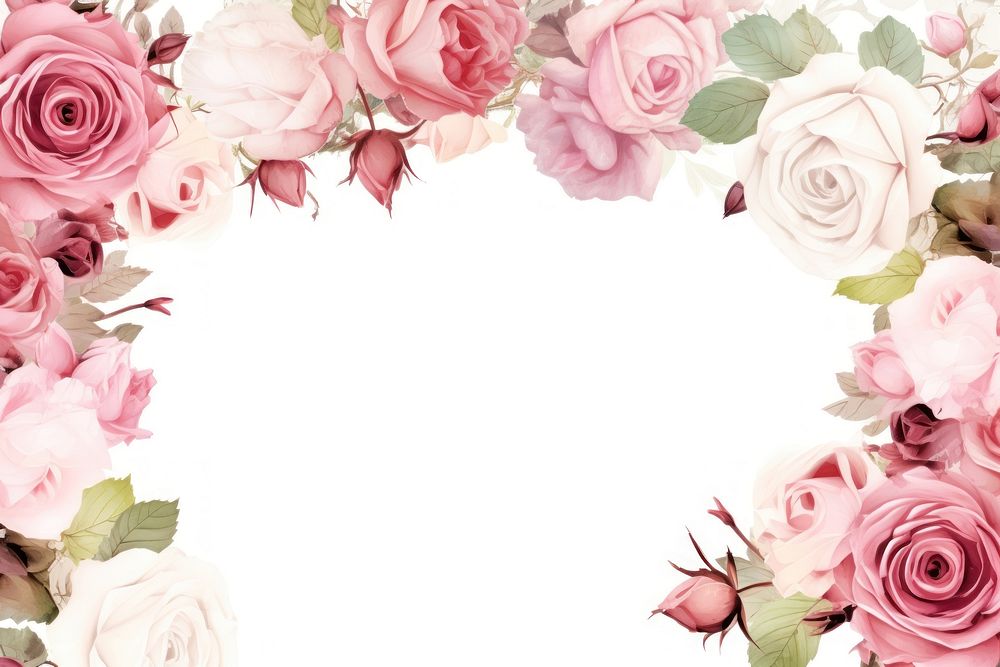 Roses backgrounds pattern flower. AI generated Image by rawpixel.