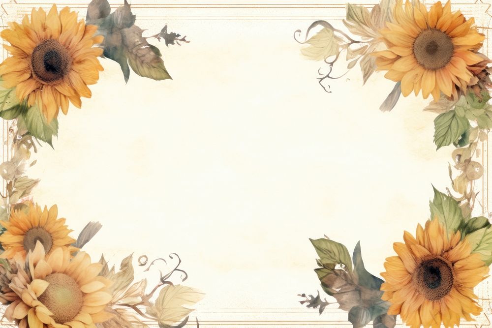 Sunflower backgrounds pattern plant. AI generated Image by rawpixel.