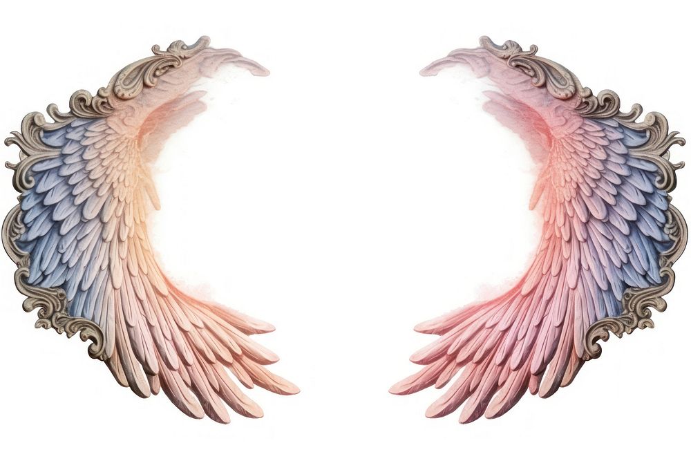 Wings bird white background accessories. AI generated Image by rawpixel.