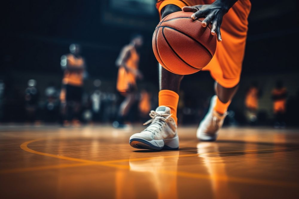 Basketball player footwear sports shoe. AI generated Image by rawpixel.
