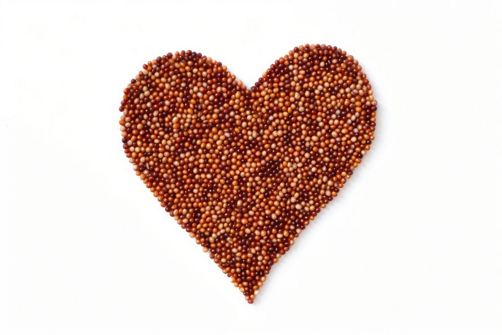 Heart jewelry bead seed. AI generated Image by rawpixel.