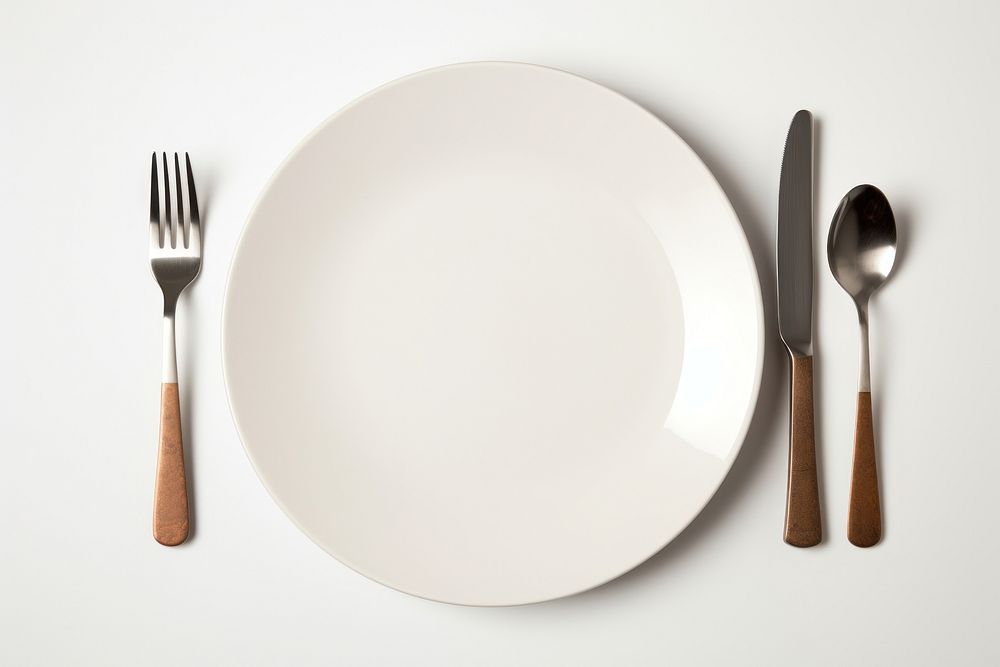 Dinner Plate Knife And Fork plate fork dinner. AI generated Image by rawpixel.