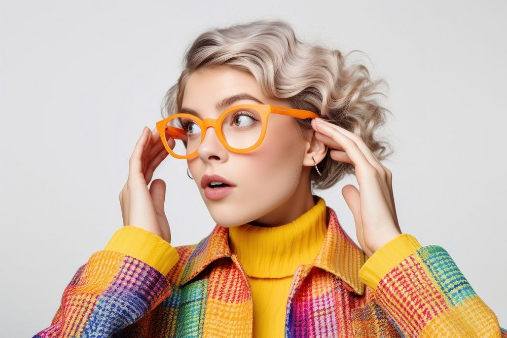 Woman portrait glasses adult. AI generated Image by rawpixel.