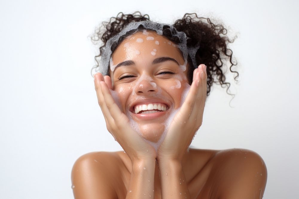 Woman portrait smiling washing. AI generated Image by rawpixel.