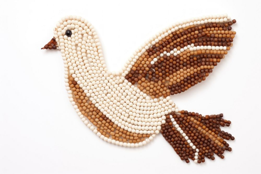 Dove bead jewelry art. AI generated Image by rawpixel.