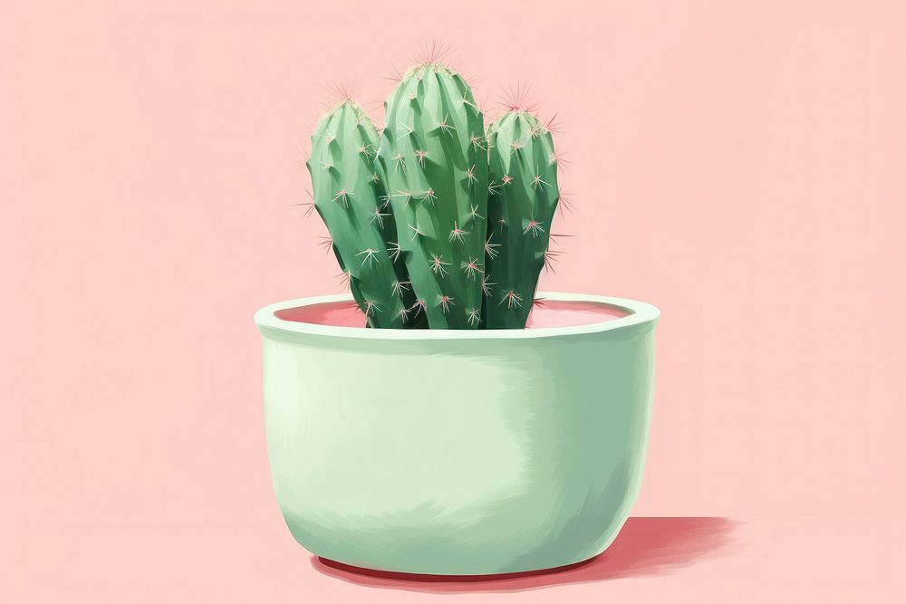 PNG Cactus cactus plant houseplant. AI generated Image by rawpixel.