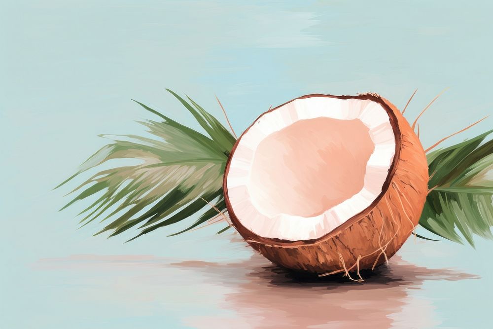 PNG Coconut plant outdoors produce. AI generated Image by rawpixel.