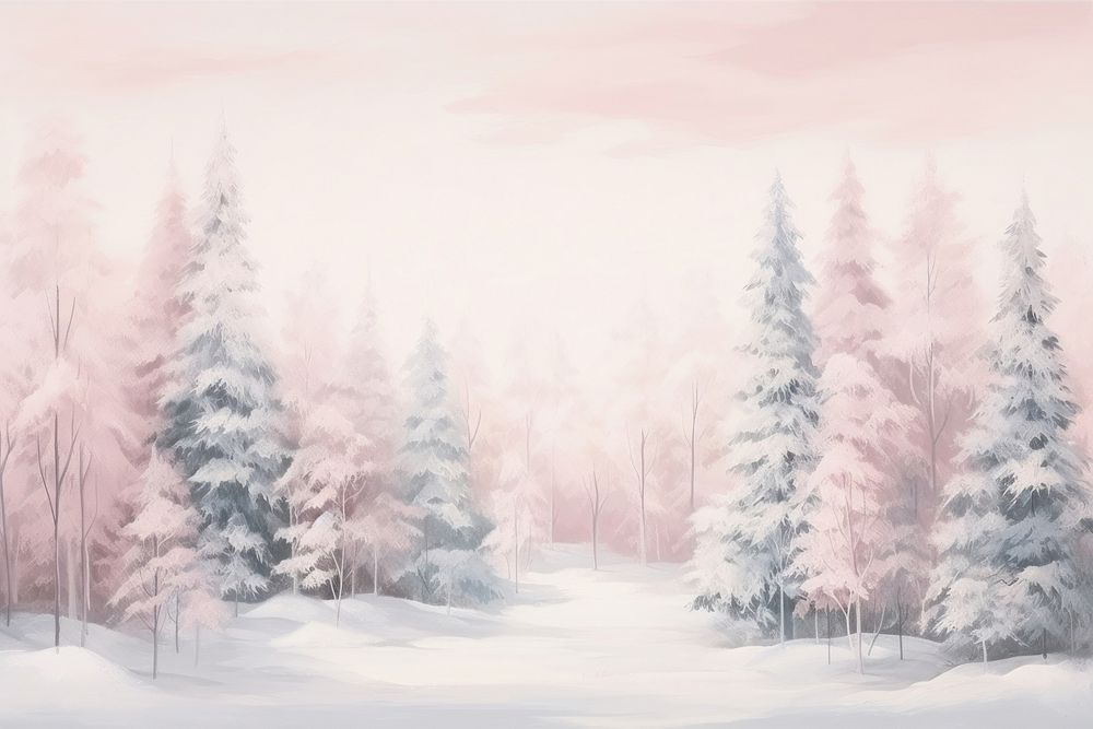 PNG Snow forrest backgrounds outdoors nature. AI generated Image by rawpixel.