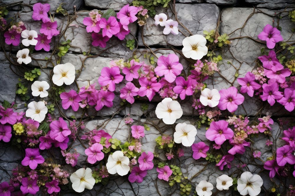 PNG Climber flowers on wall backgrounds outdoors blossom. AI generated Image by rawpixel.