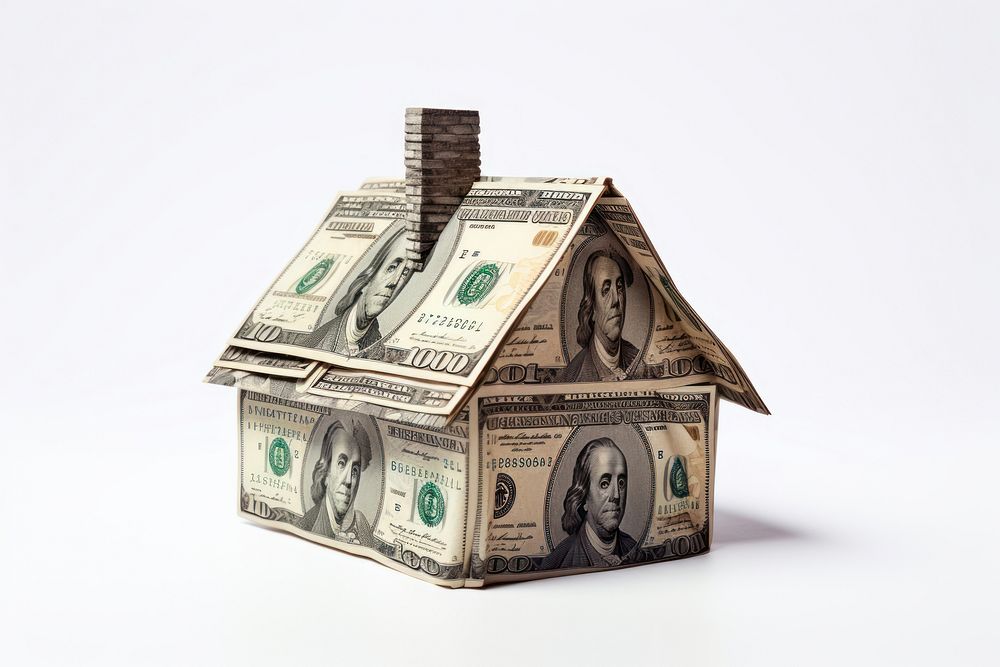 Dollar bills money house architecture. AI generated Image by rawpixel.