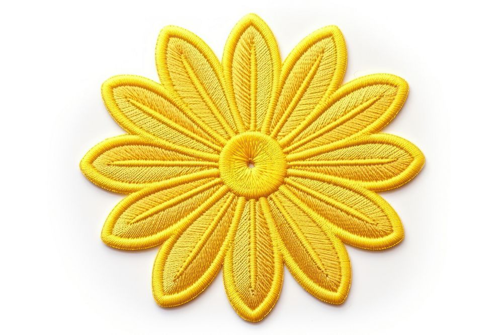 Sparkle pattern flower yellow. AI generated Image by rawpixel.