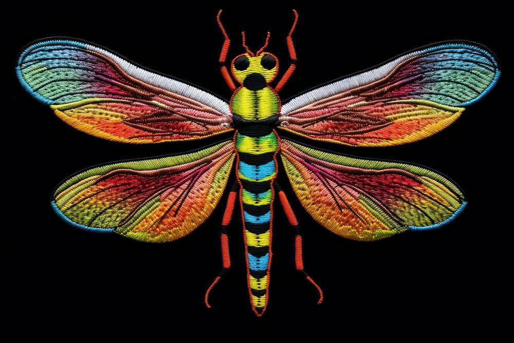 Dragonfly insect animal magnification. AI generated Image by rawpixel.