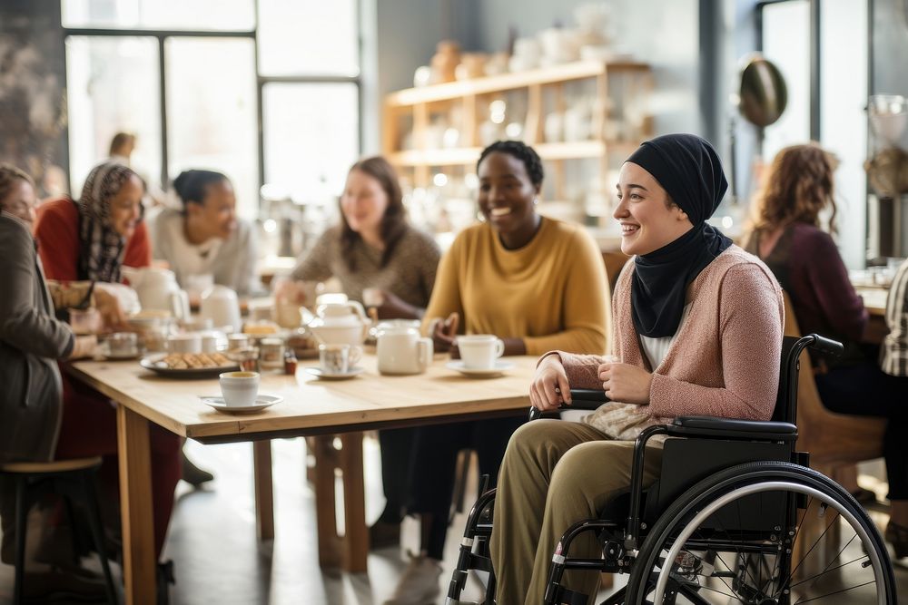 Inclusivity coffee restaurant adult. AI | Free Photo - rawpixel