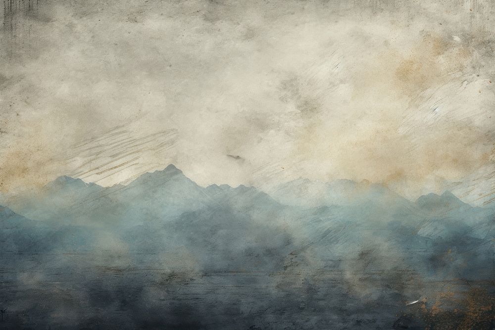 Mountain backgrounds outdoors painting. AI generated Image by rawpixel.