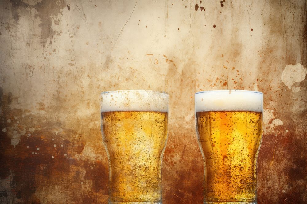 Beers drink lager glass. AI generated Image by rawpixel.