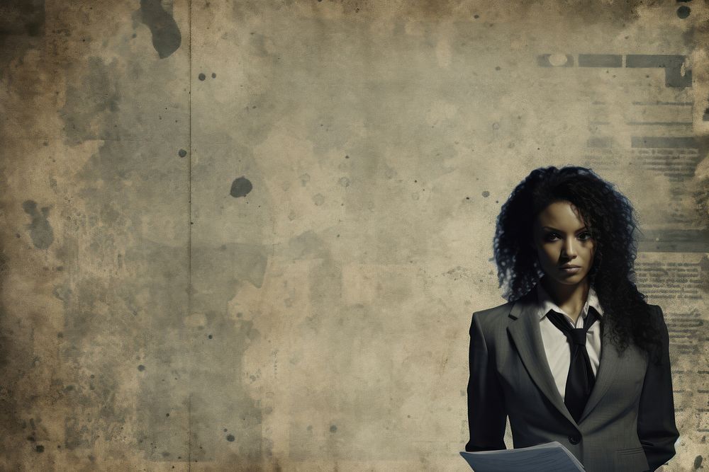 Black businesswoman portrait adult contemplation. AI generated Image by rawpixel.