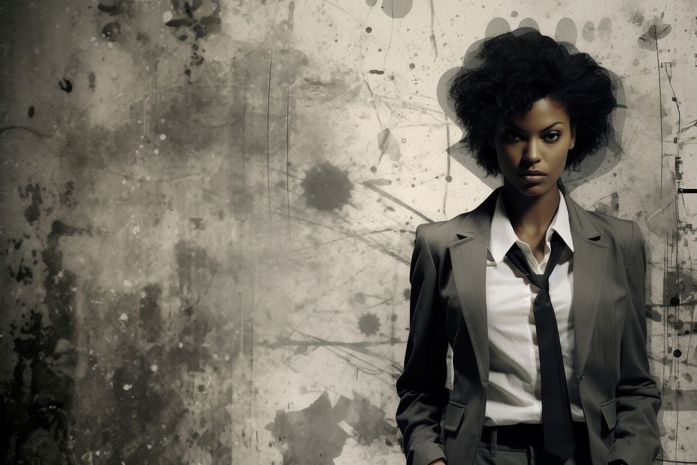 Black businesswoman portrait contemplation architecture. AI generated Image by rawpixel.